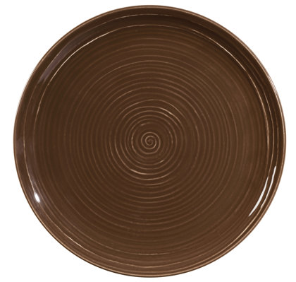 PIATTO PIANO 27,5 cm.EARTH BROWN TERRA