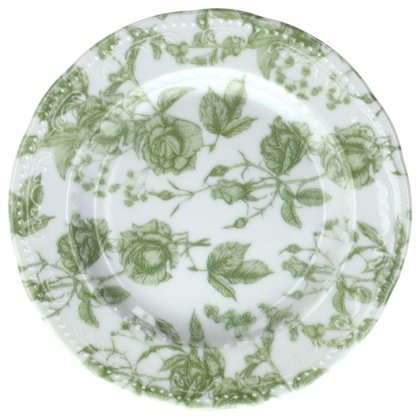 PIATTO PANE 16 GREEN ROSES V.VIENNA