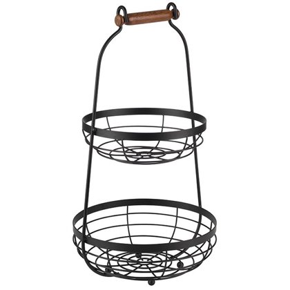 ALZATA 2p.26/22 MET.NERO H48 M/LEGNO
