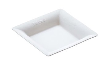 C/50 PIATTINI FINGER 6,5x6,5 BIANCO POLPA NO PFAS