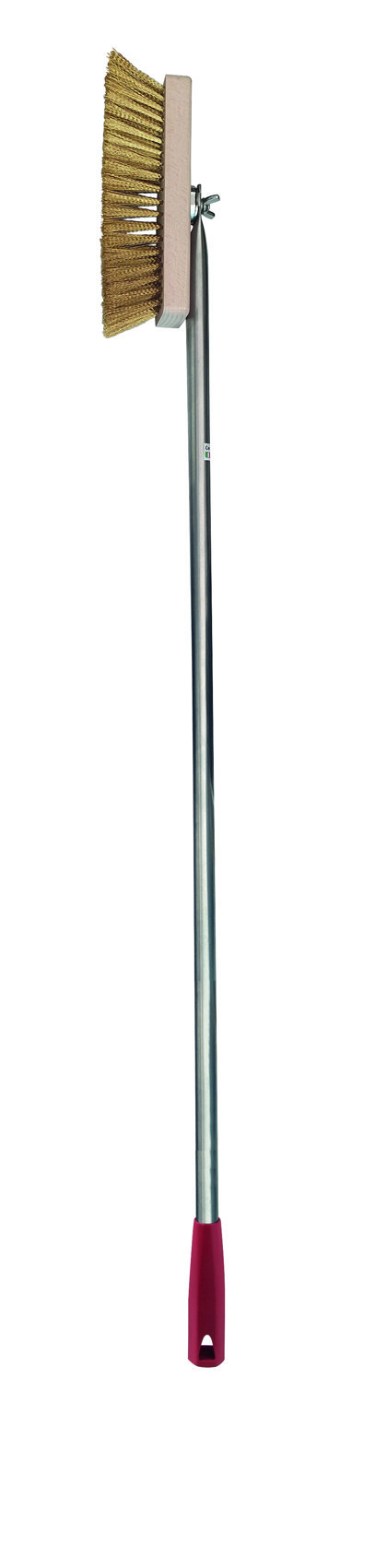 SPAZZOLA OTTONE 22cm C/MAN.+RASC.