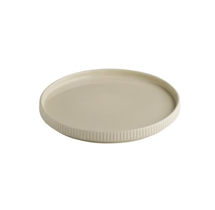 PIATTO WALLED Ø23×2,5h THE GRID SABBIA