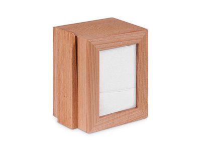 PORTA TOVAGLIOLI C/CLIP 11x14x9 FAGGIO