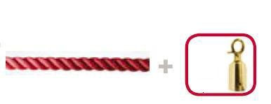 CORDONE ROSSO 2mt.C/MOS.OTT. STIL
