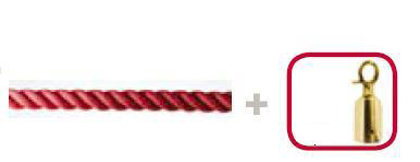 CORDONE ROSSO 2mt.C/MOS.OTT. STIL