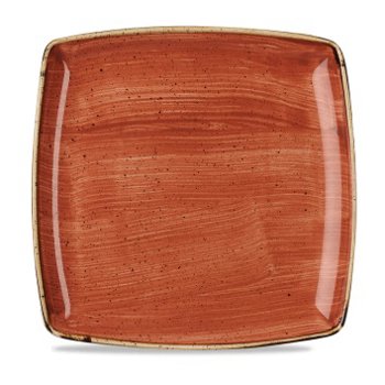 PIATTO QUADRO COUP 27 ARANCIO STONECAST