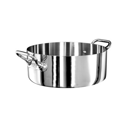 CASSERUOLA BASSA 2M 36 ALU-INOX INDUZ.