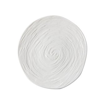 PIATTO PIANO 17 GOURMET BIANCO MATRIX