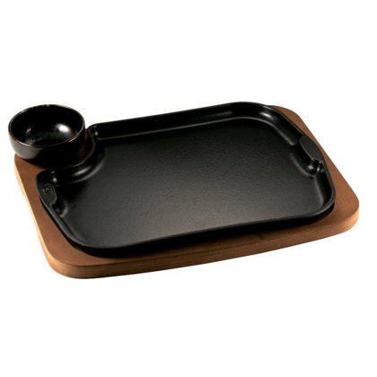 PIATTO GHISA GOURMET 32x24 C/VASeCOPP.