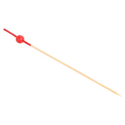 C/100 STECCHI BAMBOO PERLA ROSSA 12 cm