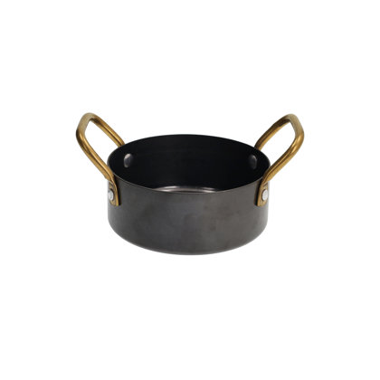 TEGAME C/MANICI 12cm BLACK & GOLD