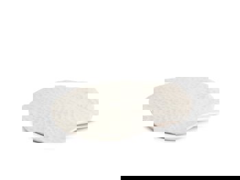 PIATTO GAUDI XS 22x19 BUCCIATO BIANCO