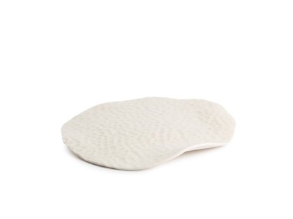 PIATTO GAUDI XS 22x19 BUCCIATO BIANCO