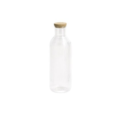 CARAFFA VETRO 1ltLINES C/TAPPO SUGHERO