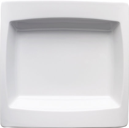 PIATTO QUADRO 21 DEEP BCO GONDOLA