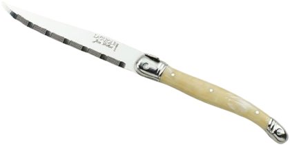 COLTELLO CARNE SEGHETT.AVORIO LAGUIOLE