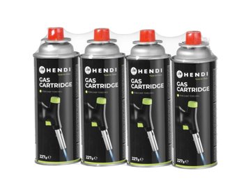 SET 4 CARTUCCE BUTANO GAS × CANNELLO HENDI