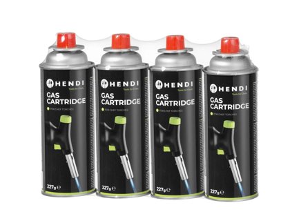 SET 4 CARTUCCE BUTANO GAS × CANNELLO HENDI