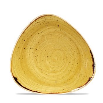 PIATTO TRIANGOLARE 23 GIALLO STONECAST