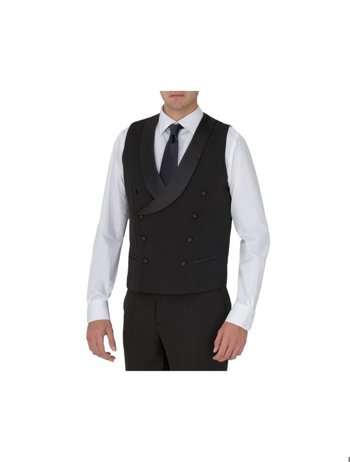 GILET UOMO RASCHEL DOPPIO PETTO   NERO