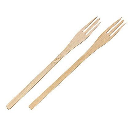 C/50 FORCHETTINA TRIDENTE BAMBOO 14cm