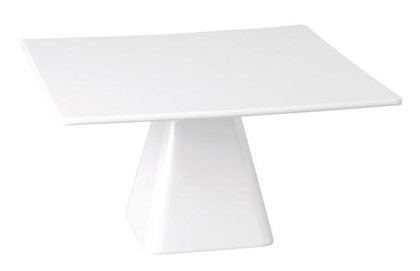 ALZATA QUADRATA BUFFET BIANCA 31x31x16h MELAM.