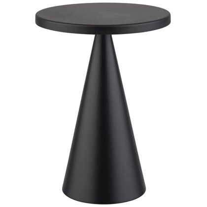 LAMPADA RICARICABILE NERA H.18 CONE