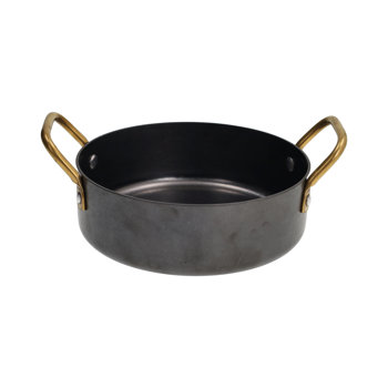 TEGAME C/MANICI 16cm BLACK & GOLD