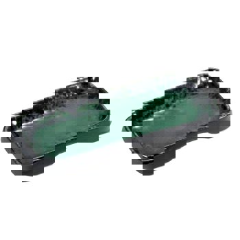 PIATTO RETT.25x12,5 DEIMOS NERO/VERDE
